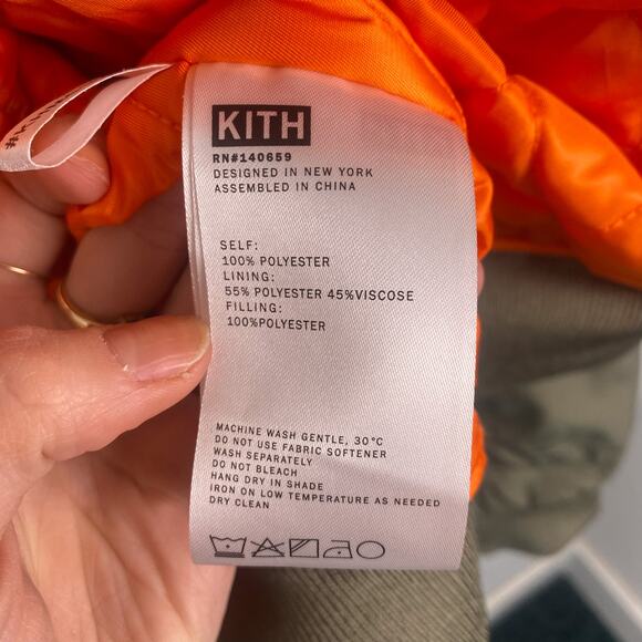 Kith Men's Dumont Flight Bomber Jacket Flagstaff Medium - Picture 9 of 9